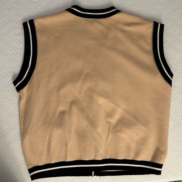 Maje Oversized Rhinestone Sweater Vest - New without tags - Picture 2 of 8